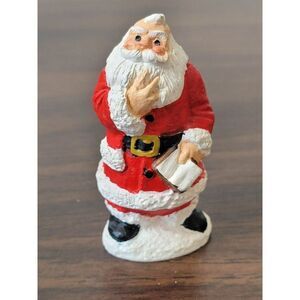 AL 1989 Santa Claus Naughty Nice List Xmas Village accessory figure